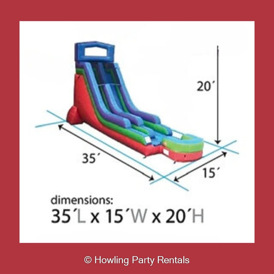 Retro Rainbow Waterslide - Party Rentals in Mitchell, Stratford, St ...